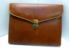 VINTAGE PIGSKIN LEATHER CHENEY ENGLAND WRITING SATCHEL CARRY CASE