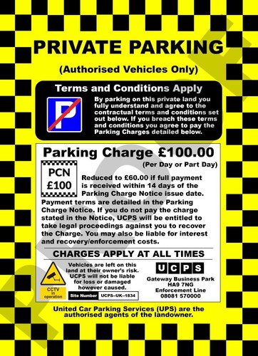 Parking metal sign - parking,