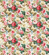 Sanderson Chelsea curtain fabric 2m white/pink linen union