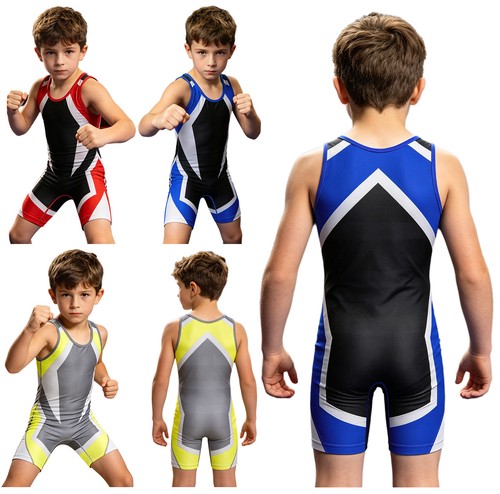 Boys wrestling singlet - boys,