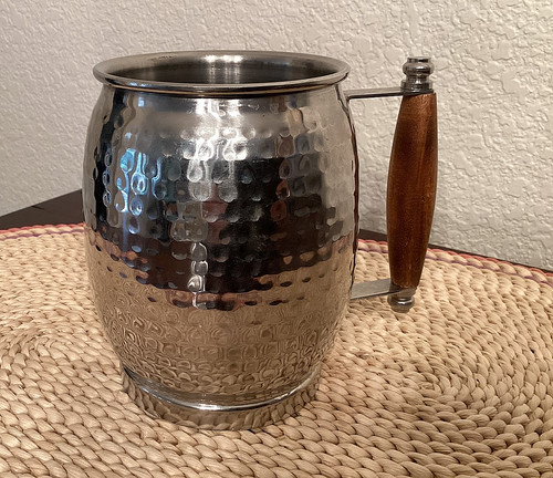 Stainless steel hammered - 16, oz