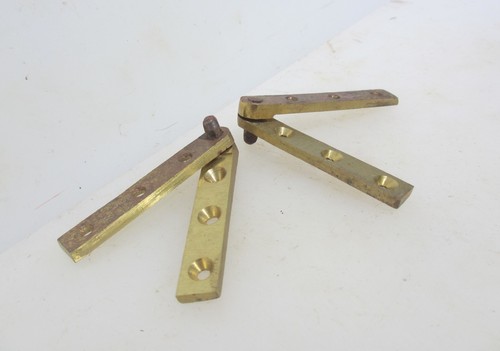 Vintage brass swing hinges - swing,
