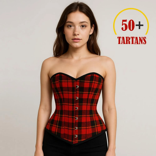 Women plaid corset bustier - women's,