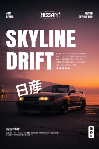 Nissan r32 skyline - skyline, drift