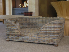 Medium Charles wicker dog bed
