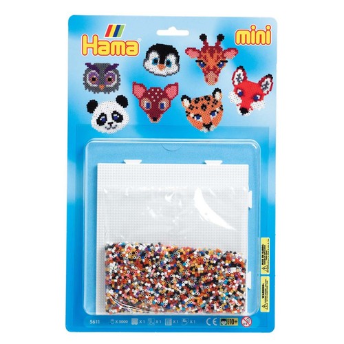 Hama mini beads animal heads - mini,