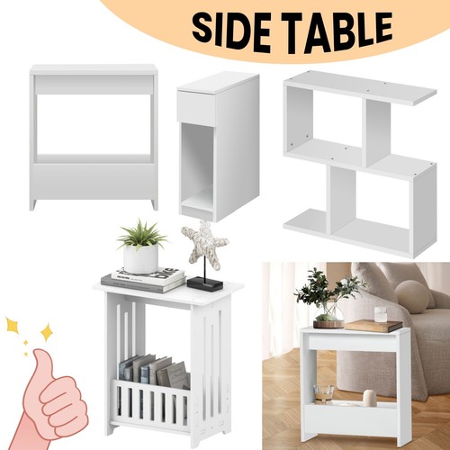 Slim coffee side table - side,