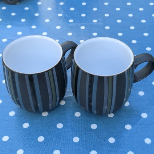 Denby black stripe - stripe, coffee