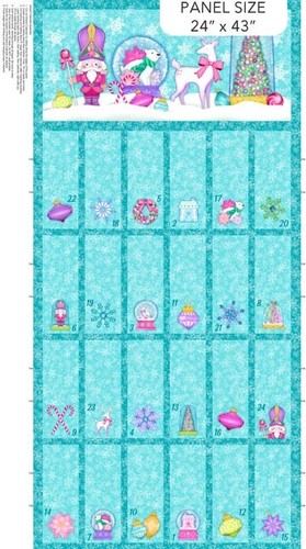 Merry and bright fabric advent - merry,