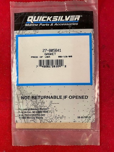 Mercruiser gasket 27 805841 - gasket, 27-805841