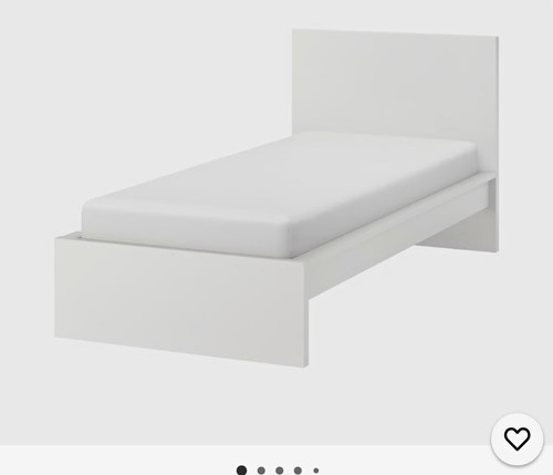 Ikea malm single bed - single,