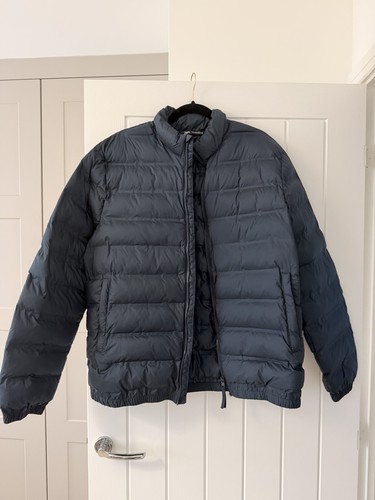 Large navy blue zara puffer - zara,