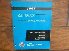 1997 Chevrolet & GMC C/K Truck Bi-Fuel C Pickup Shop Service Manual Supplement