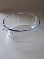 Vintage Pyrex Glass Casserole Serving Dish Clear Retro