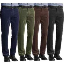 Mens Corduroy Cord Trousers Formal Pants Smart Casual Cotton Trousers All Sizes