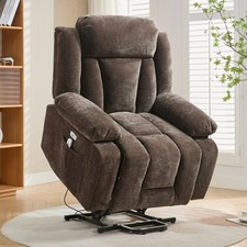 Electric Rise Recliner Brown