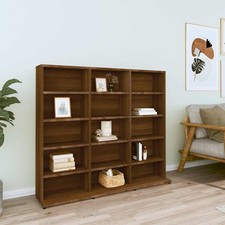 CD Cabinet CD Shelf Rack Storage Cabinet Display Shelf Engineered Wood vidaXL