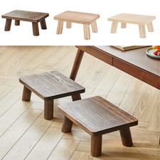 Square Wooden Wooden Footstool