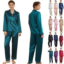 Ladies Satin Pyjamas PJs