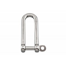 Long D-shackle Stainless Steel T316 (A4) Dee Shackle 5 mm 6 mm 8 mm 10mm