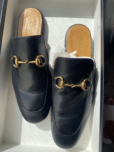 Gucci shoes princetown - gucci, black