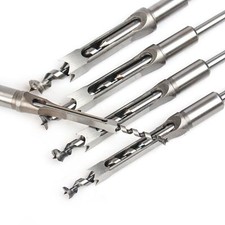 6-25mm Mortise Square Hole Saw Auger Drill Bit Mortising Chisel for Woodworking