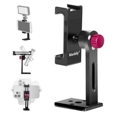 Manbily 360° Phone Stand Holder Mount With Cold Shoe Tripod For Mobile Phone