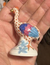 Herend red fishnet Guinea Fowl