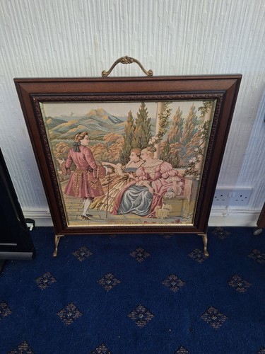 Antique tapestry fire - antique,