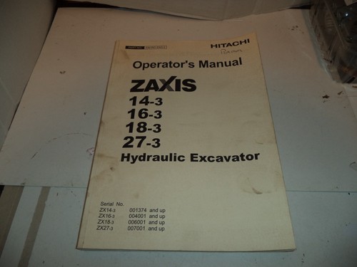 Hitachi mini digger zaxis 3 - zaxis, 14-3