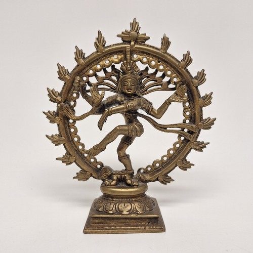 Brass statue shiva nataraja - statue,