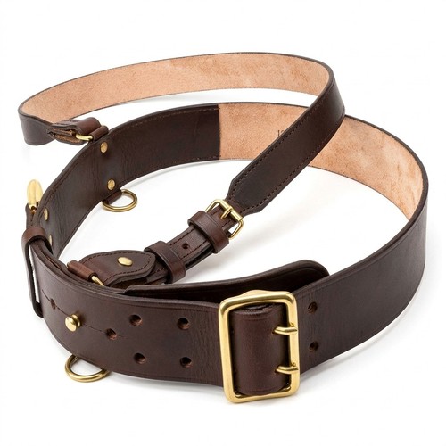 Sam browne belt genuine - browne,