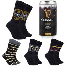 Guinness Mens Pack of 4 Socks Warm Comfortable Cosy Winter Footwear