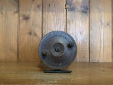 vintage wooden fishing reel