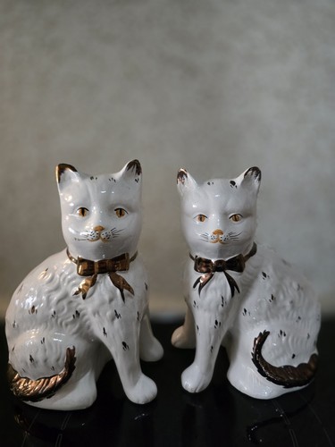 Pair antique staffordshire - of,
