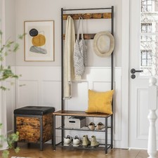 Hat and Coat Stand Hall Tree Hallway Shoe Rack Storage Organiser 175 cm HSR41BX