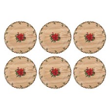 Set Of 6 Christmas Holly