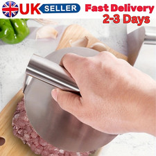 Burger Press Stainless Steel round Burger Smasher Heavy-Duty Smash UK