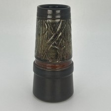 Newlyn Pottery Vase Medallion Range Circa 1970s Vintage Vase