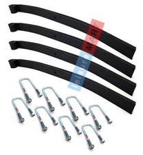 4 X Ifor Williams Style Double Trailer Leaf Spring & Bush C90004 With U Bolts