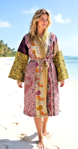Indian vintage sari patchwork - indian,