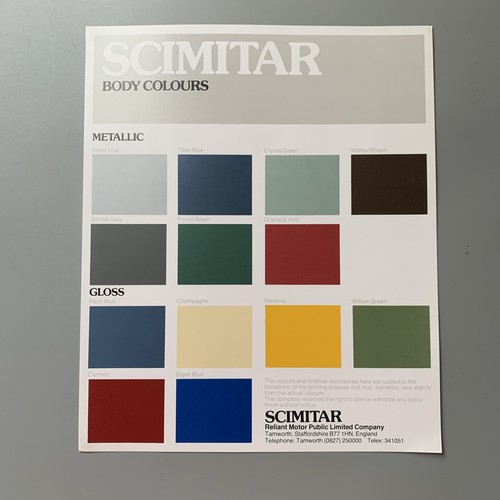 Reliant scimitar gte gtc - gte,