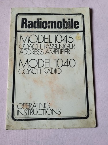 Radiomobile model 1045 - , 1040