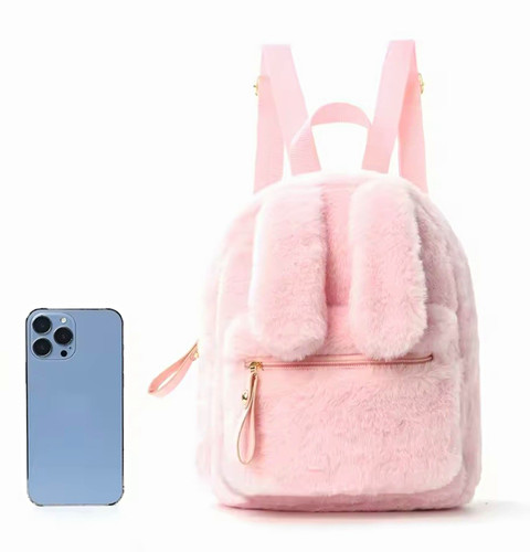 Pink faux fur - pink,