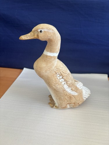 Hand carved wooden duck - hand-carved, figure