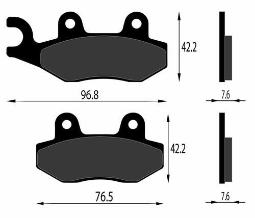 Front brake pads - brake, 59300