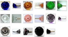  cupboard wardrobe drawer pulls door knobs small cut glass 35 mm many colours