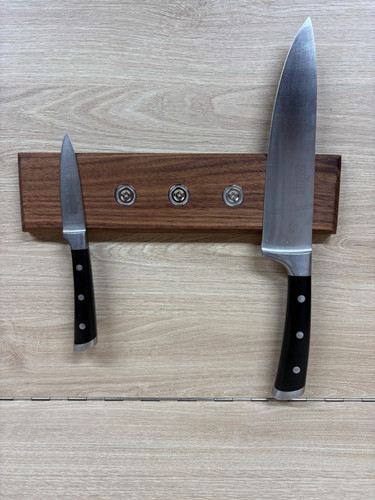 Walnut magnetic knife holder - walnut,