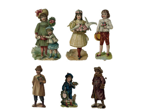 Victorian die cut scraps - victorian,