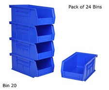 Rhino Tuff Bin 20 - Plastic Parts Storage Bins Strong Garage Workshop Van Boxes